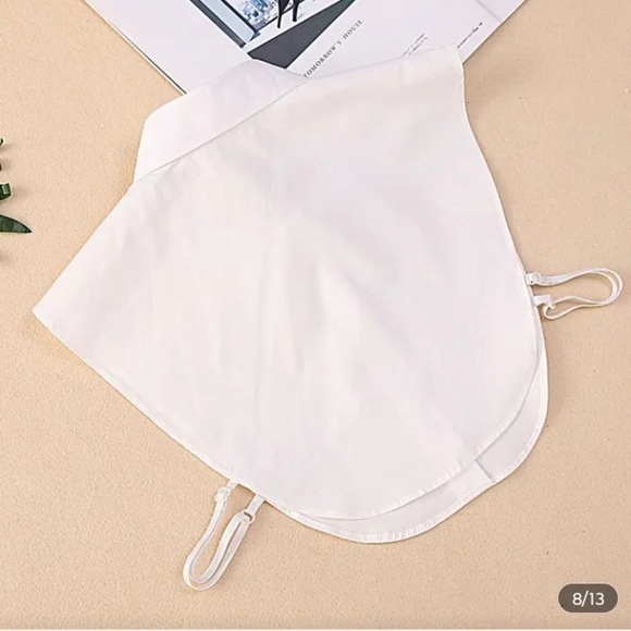 White Detachable Shirt Collar for Women - Picture 4 of 5